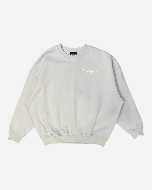 Tela Cruz Baby Blue Crew Neck Jumper