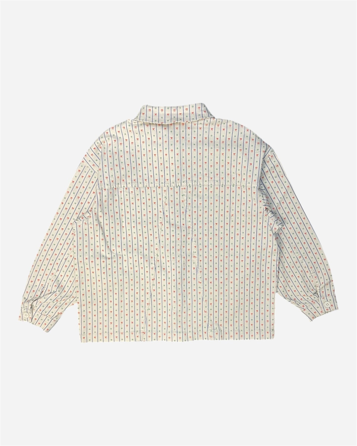 Ichi Cream Printed Overshirt