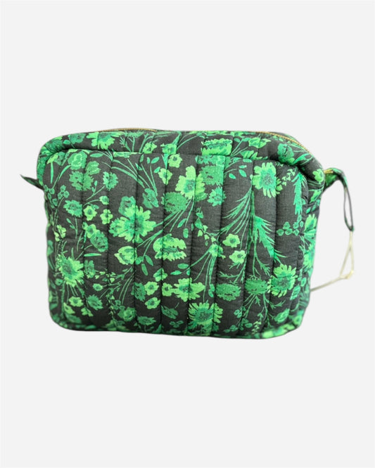 Ichi Khaki Floral Toiletry Bag