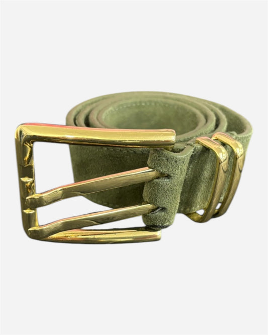 Ichi Khaki Suede Jean Belt