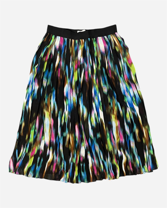 Ichi Multi Colour Mesh Overlay Maxi Skirt