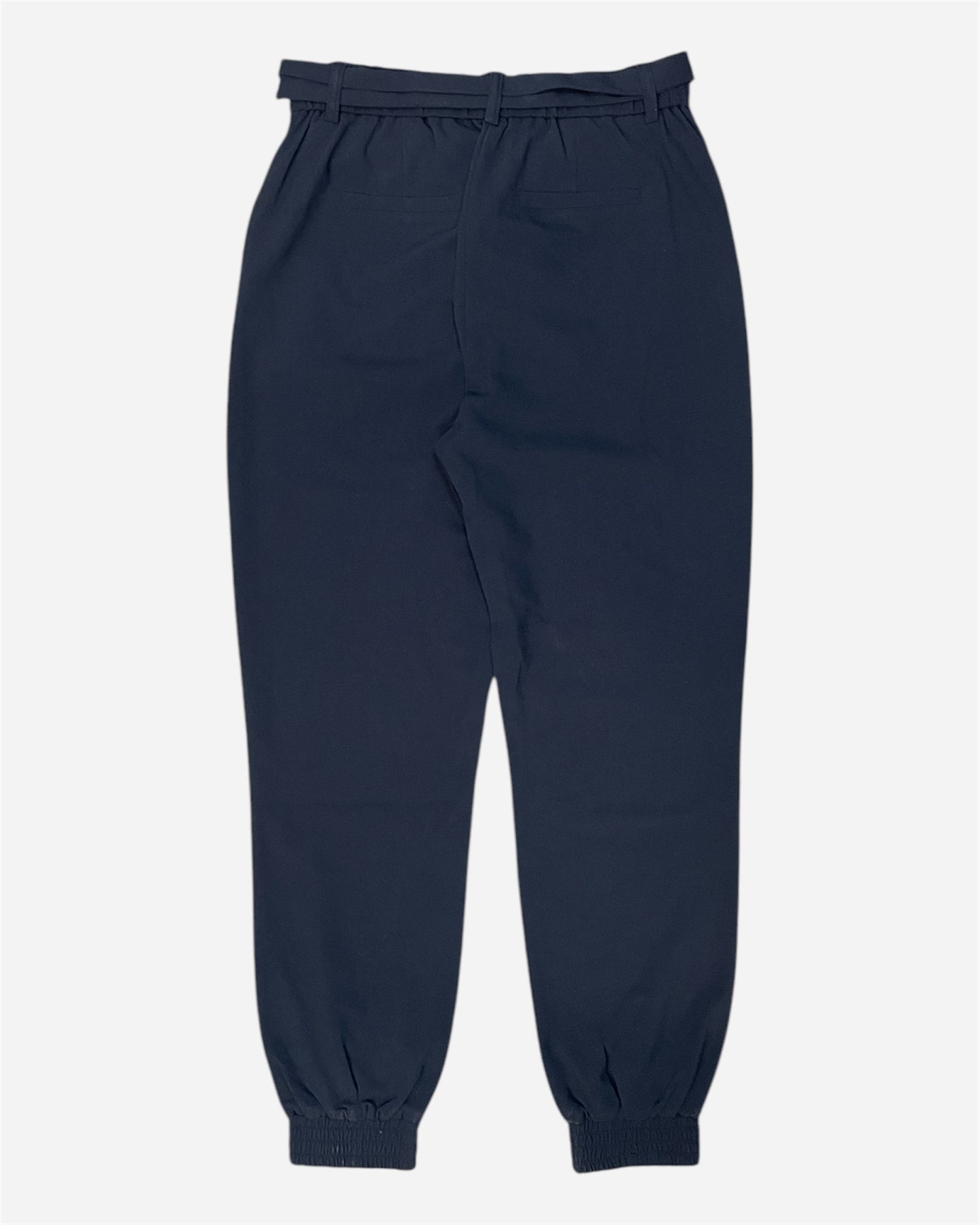 B Young Navy Jersey Cuffed Trousers