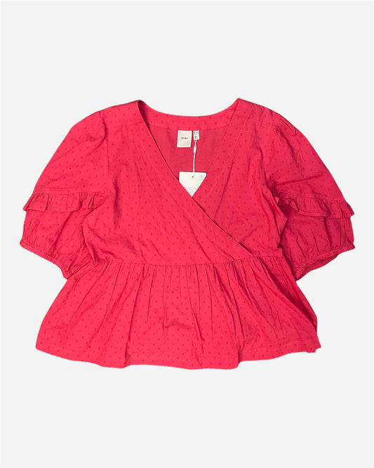 Ichi Pink Dobbie Blouse