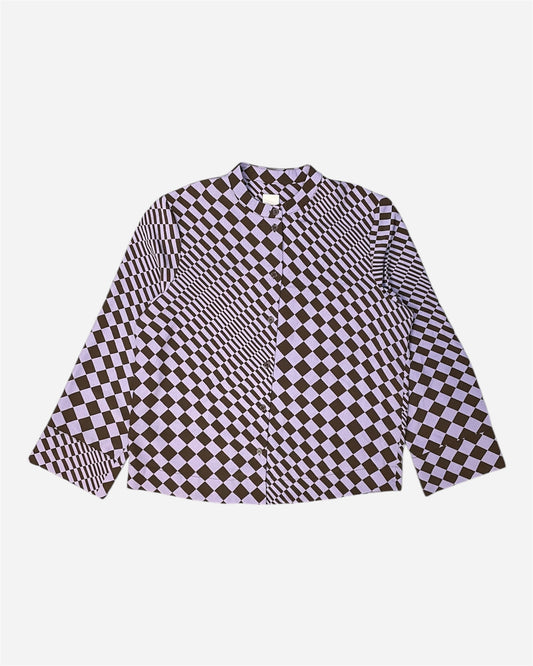 Ichi Lilac/Brown Printed Blouse