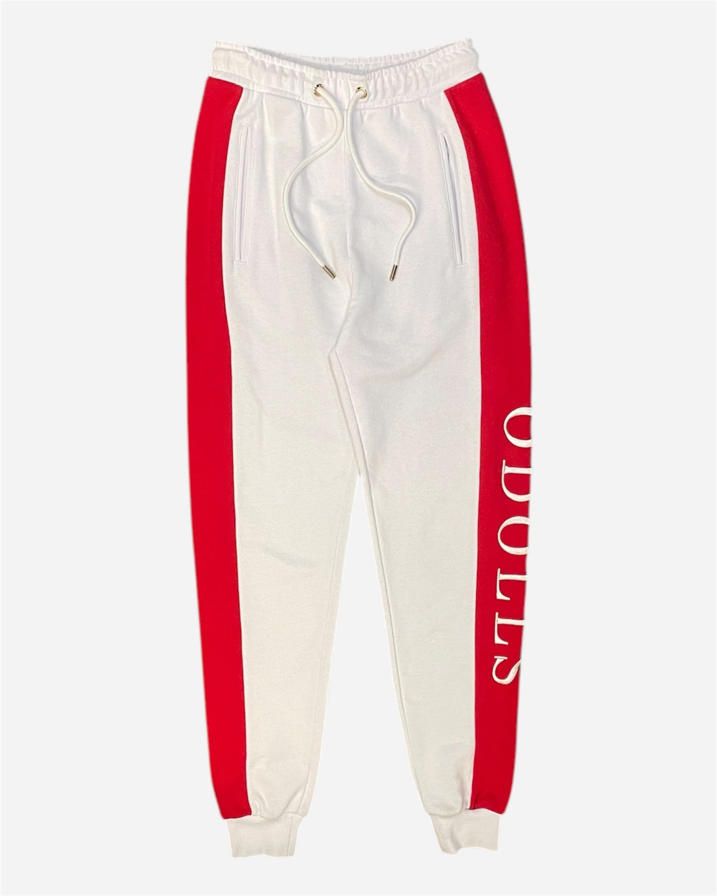 O Dolls White/Red Joggers